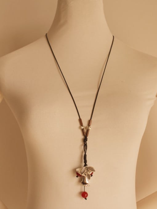 Dandelion Women Leaf Shaped Beads Necklace 1