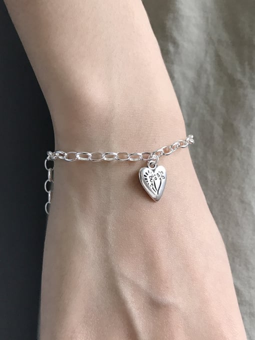 Boomer Cat Sterling silver wishing love O-chain bracelet 0