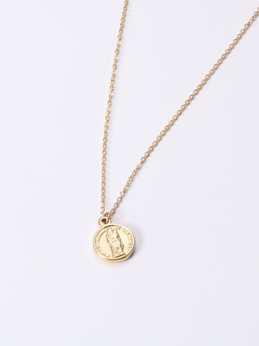 Size B: diameter 13, necklace 40 = 5 Alloy With Gold Plated Simplistic Cross Necklaces