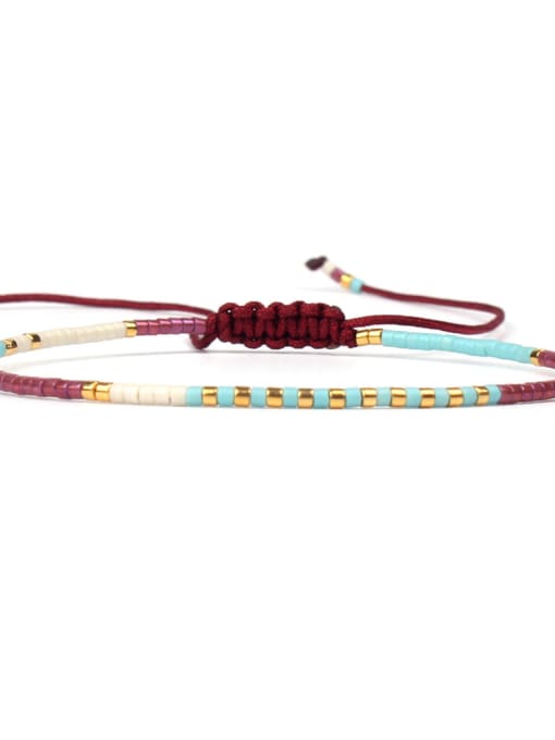 HB619-O Hot Selling Colorful Women Woven Rope Bracelet