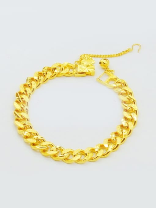 Yi Heng Da Women Exquisite Geometric Shaped 24K Gold Plated Bracelet 1
