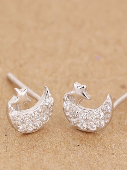 Peng Yuan Moon Star stud Earring 2