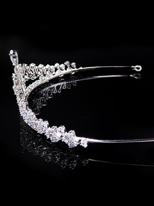 Cong Love Special High Quality White Zircons Copper Material Hair Accessories 1