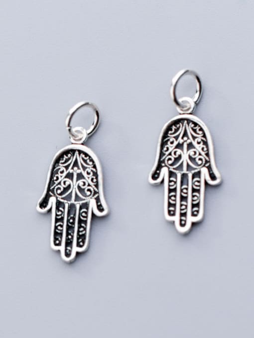 FAN 925 Sterling Silver With Antique Silver Plated Fashion Irregular Charms 2
