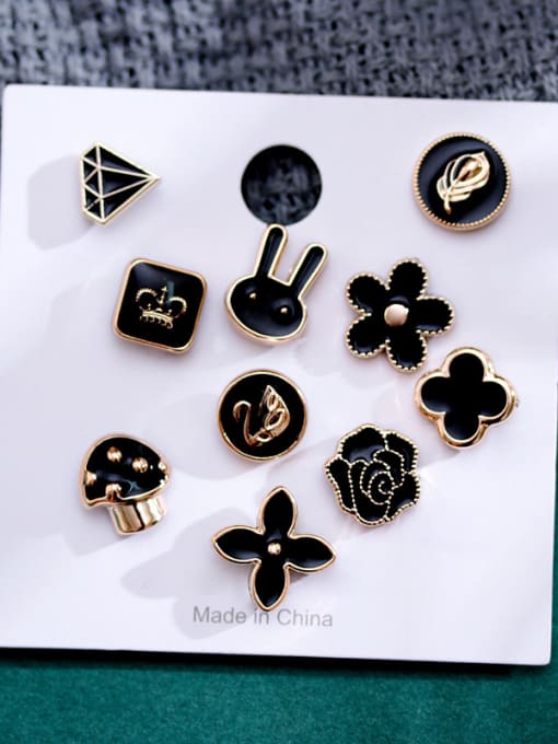 F Alloy With Gold Plated Trendy Flower Lapel Pins/Button Brooch