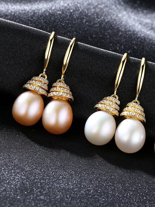CCUI Sterling silver natural pearl earrings 0