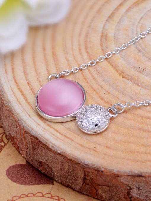 Pink Opal Stone Necklace