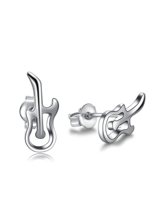 Ya Heng Sweetly Guitar Shaped Women Stud Earrings 0