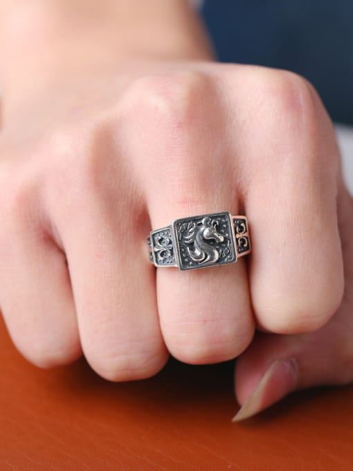 Peng Yuan Punk style Personalized Opening Ring 1