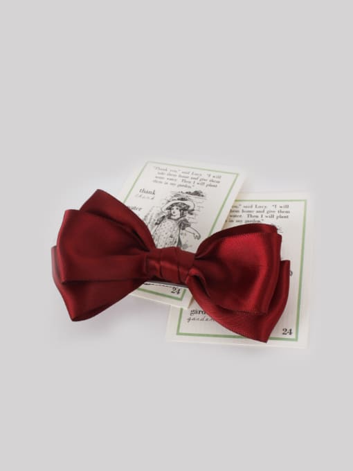 Red Ribbon Red Bow Hair clip