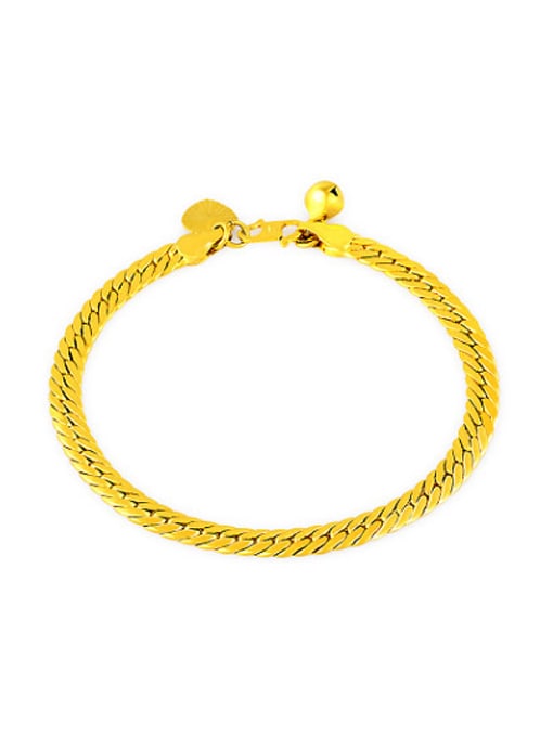 Yi Heng Da Women Luxury 24K Gold Plated Geometric Shaped Bracelet 0