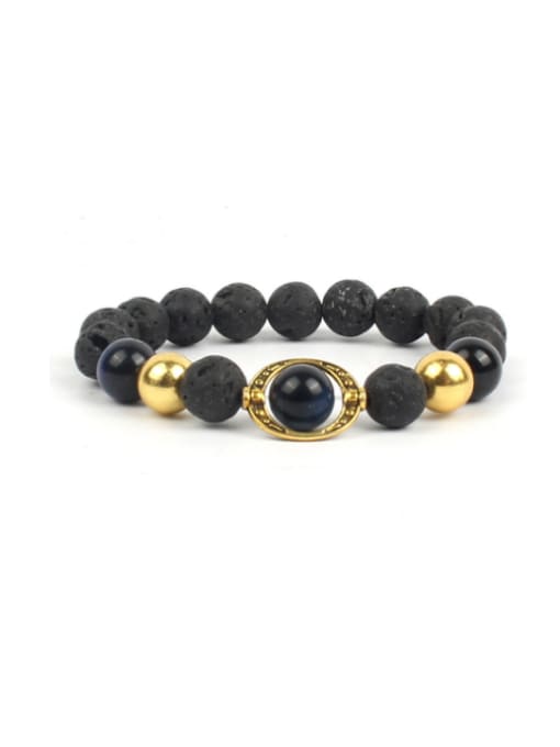 KSB1050-DG Retro Style Voicano Stones Alloy Accessories Bracelet