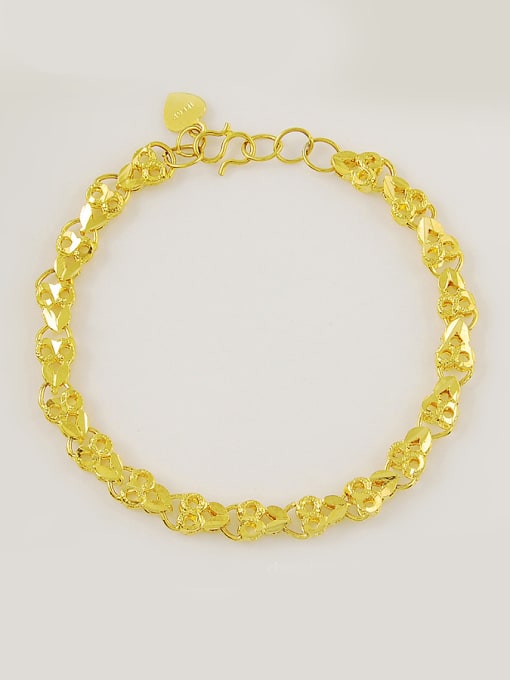 golden Adjustable Length 24K Gold Plated Owl Shaped Bracelet
