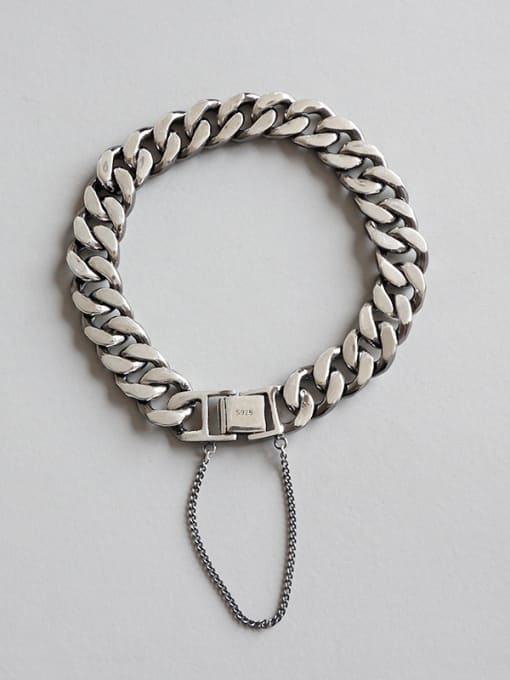 DAKA Pure silver fashion personality retro manual chain bracelet 0