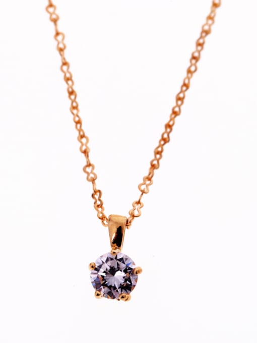 Golden Section Shining Crystal Short Necklace