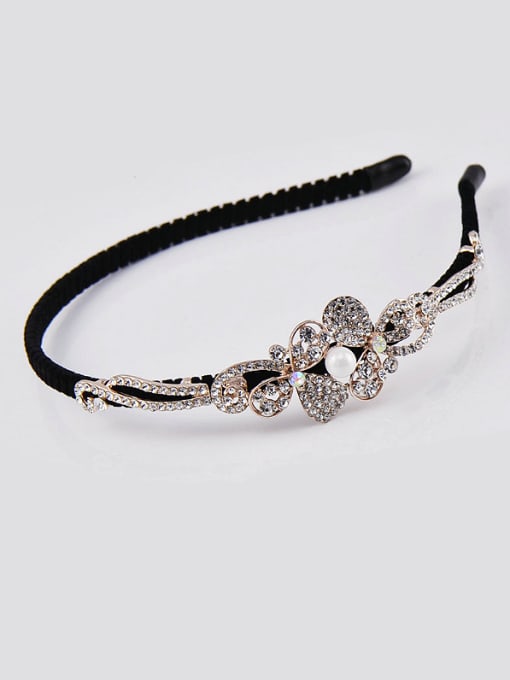 Inboe Flower Pearl Alloy Headband 0