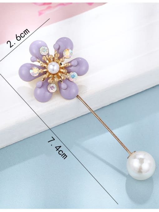 d234 Alloy With  Enamel Romantic Flower Brooches