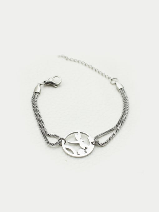 XIN DAI Round Dragonfly Double Lines Bracelet 0
