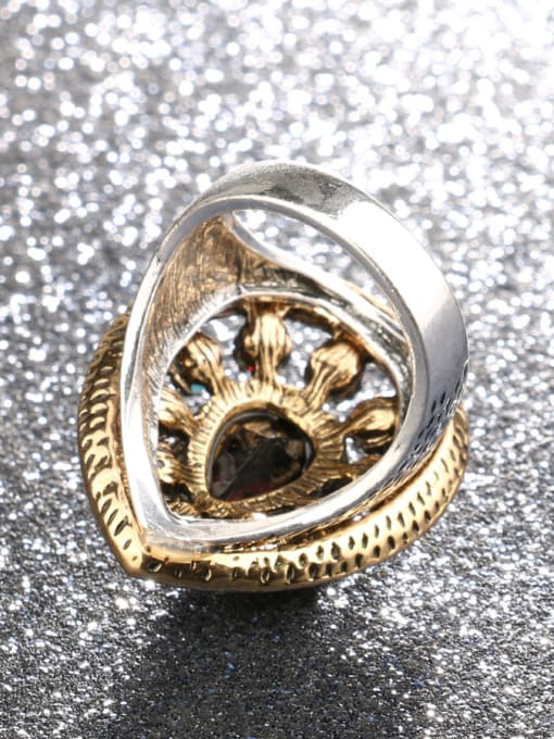Gujin Personalized Hollow Retro style Alloy Ring 2