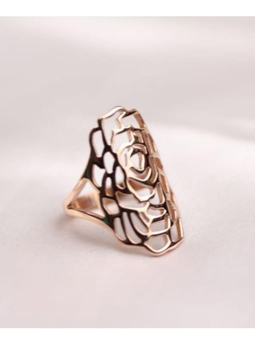 GROSE Hollow Geometric Exaggerate Women Ring 0