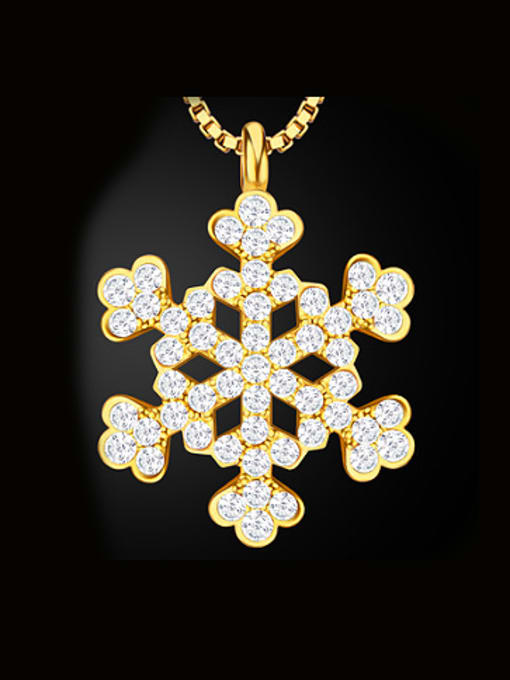 Days Lone Fashion Snowflake Rhinestones Necklace 0