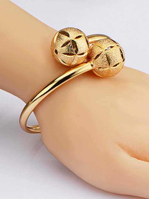 Days Lone 18K Gold Plated Small Balls Opening Bangle 1
