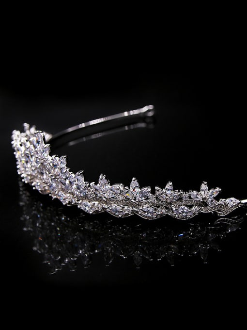 Cong Love Luxury Crown-shape Fashion Copper Wedding Hair Accessories 1