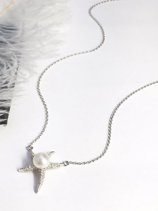 EVITA PERONI Fashion Starfish Freshwater Pearl Necklace 2