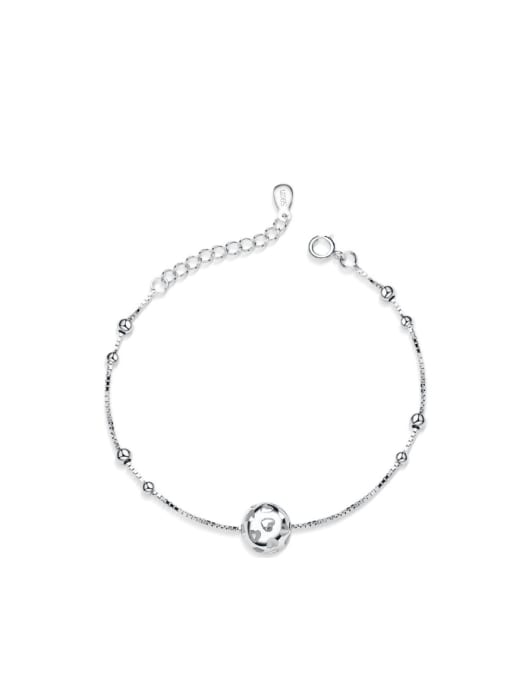 kwan Ball Simple Style S925 Silver Bracelet 0