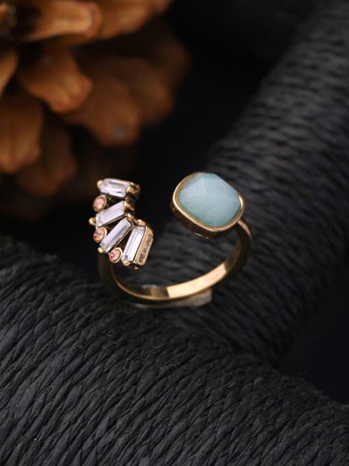 KM Simple Stones Alloy Opening Statement Ring 1