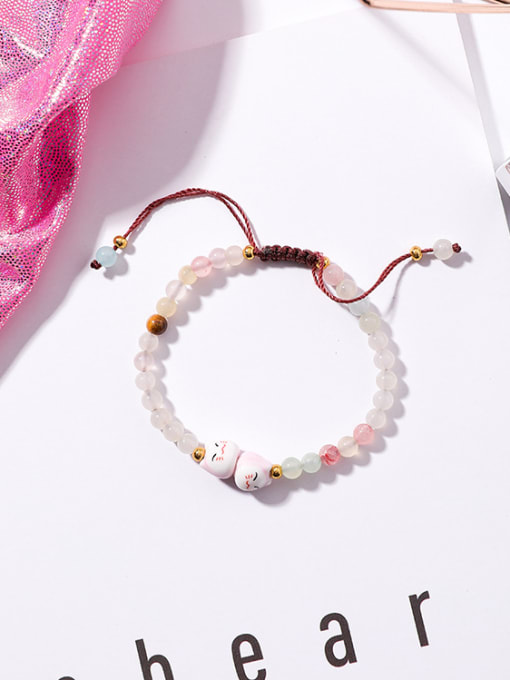 J7513 color mixing Alloy With Sweet Girl Lucky Cat Bracelet