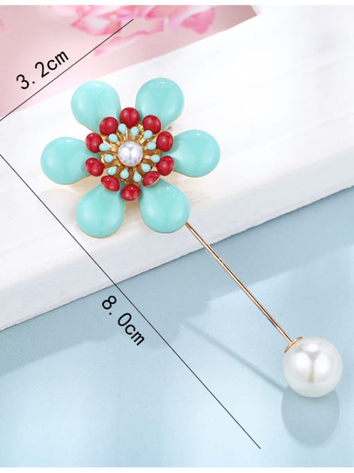 D226 Alloy With  Enamel Romantic Flower Brooches