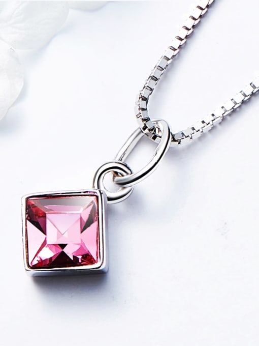 CEIDAI S925 Silver Square-shaped Necklace 3