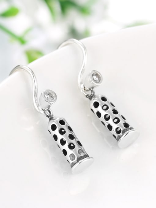 OUXI Personalized Hollow Cylinder Women Earrings 1