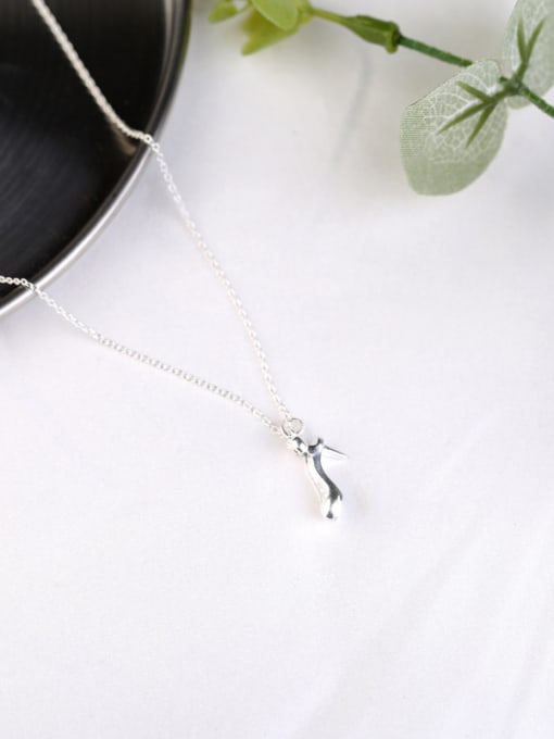 Peng Yuan Personalized High-heeled Shoe Silver Necklace 2
