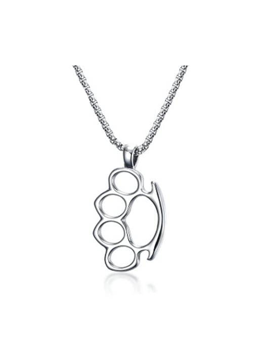 CONG Cute Footprint Shaped Stainless Steel Pendant 0