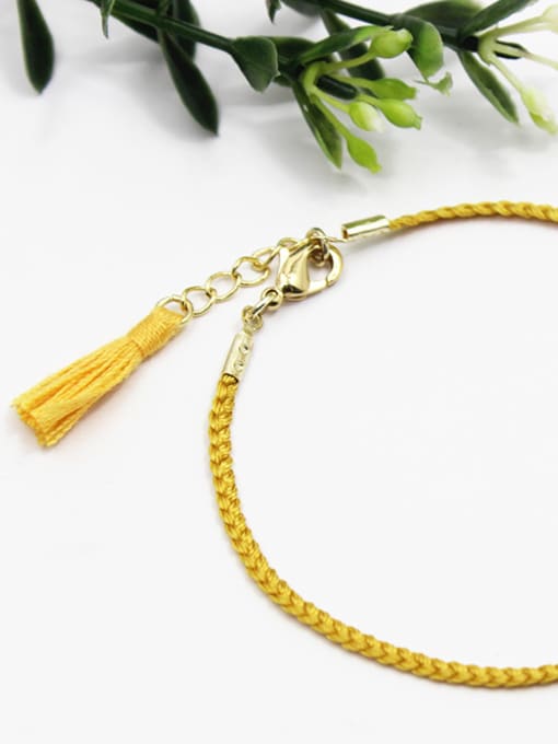 Lang Tony Exquisite Oval Shaped Glass Tassel Bracelet 2