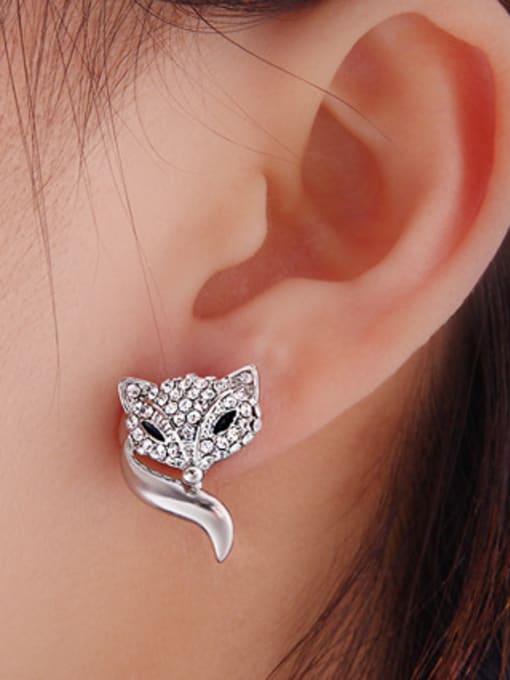 BSL Stainless Steel With Fashion Animal Stud Earrings 1