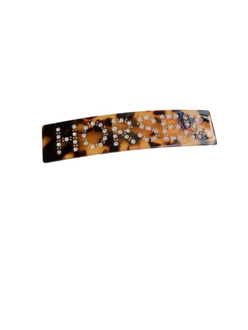 Horses dark brown Alloy With Cellulose Acetate Fashion  Geometric Barrettes & Clips