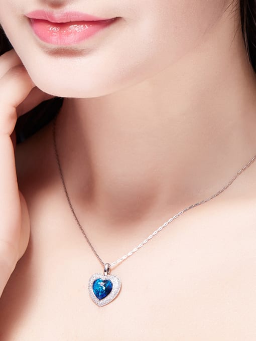 CEIDAI Swarovki Crystals Heart Shaped Necklace 1