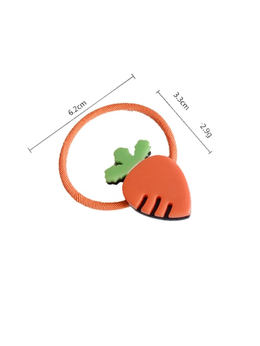 5# Rubber Band With Cellulose Acetate Cute Fruit Children  Hair Ropes