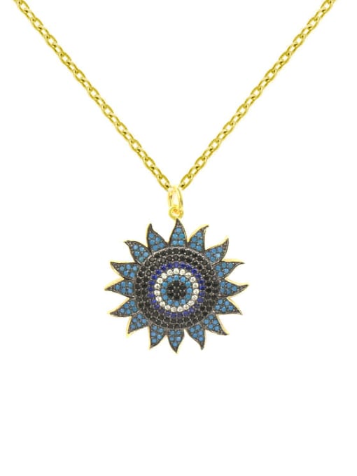 My Model Colorful Sun Flower-shape Pendant Women Necklace
