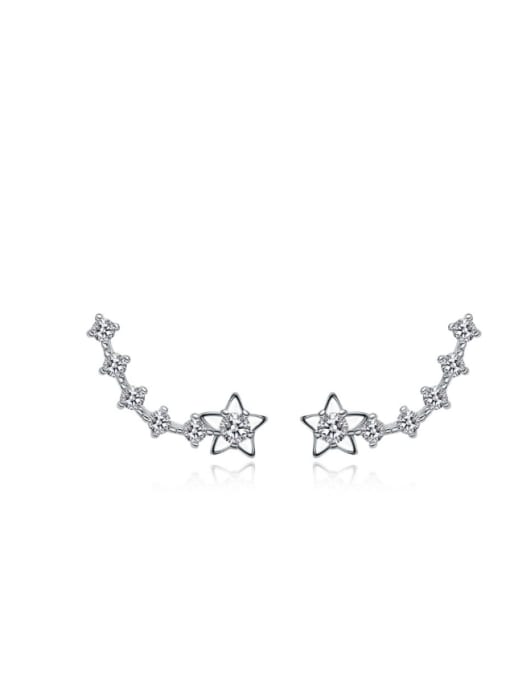 kwan Star Winter Style Zircon Stud Earrings