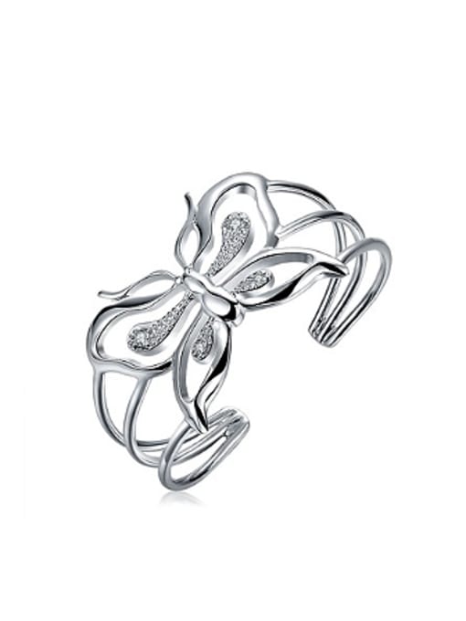 OUXI Fashion Exquisite Hollow Butterfly Bangle