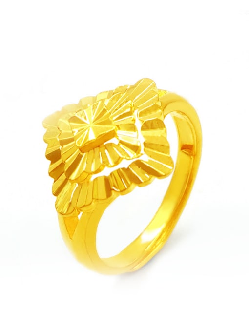 C Gold Plated Butterfly Shaped Ring