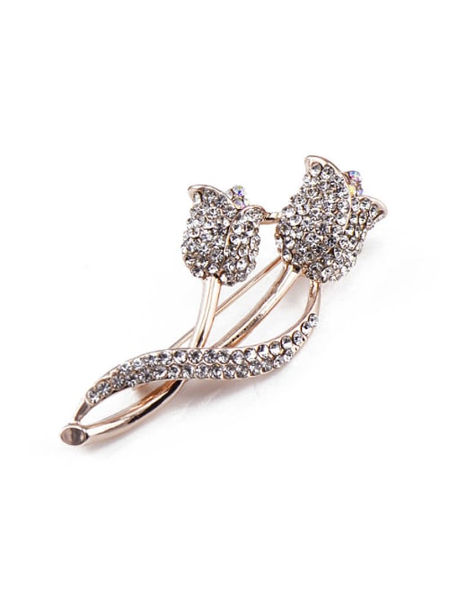 Inboe new 2018 2018 2018 2018 2018 2018 2018 2018 Rose Gold Plated Crystals Brooch 0