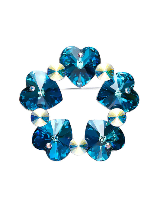 CEIDAI Heart-shaped Crystal Brooch 0