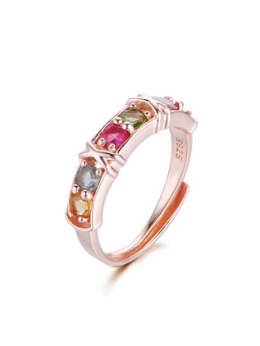 Deli Fashion Multi-color Gemstones Multistone ring 1
