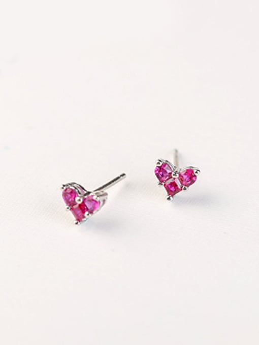 Peng Yuan Tiny Heart shaped Stud Earrings 0