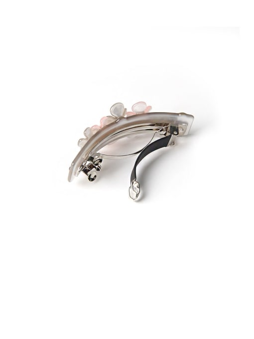 Chimera Alloy With Platinum Plated Fashion Flower  Horsetail Clip 1